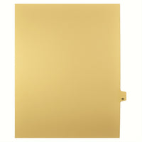 Markmaker - Intercalaires imprimes Legal, Chamois, 1/25th coupe, format lettre, sans trous, 25 tabs/PQT, 5 PQT/Boite, Numero 93-Intercalaires imprimes Legal