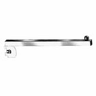 Wamaco - Bras droit de 12 po pour panneau grillagé, blanc, paquet de 5-Support rectangulaire idéal pour suspendre vêtements et autre marchandise