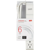 Staples - Limiteur de surtension 709 joules à 6 prises, blanc-6 prises