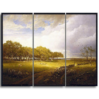 Designart – Toile imprimée de William Trost Richards « Old Orchard at Newport » (PT5017-3P)-Impression