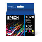 Epson - Cartouches d'encre T702 - Noir grande capacité/Couleur standard CMJ-Qualité photo supérieure à celle des photos de labo