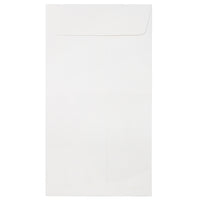 JAM Paper Enveloppes à ouverture au sommet et rabat droit gommé, 5 7/8 x 12 po, blanches, 1000 par paquet-Blanc
