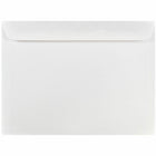 JAM Paper Enveloppes format livret à rabat droit gommé, 8 3/4 x 11 1/4 po, blanches, 100 par paquet-Taille : 8 3/4 x 11 1/4 po