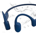 Shokz - Openrun mini casque Bluetooth-bleu-Une note IP67 rend ces transpirations et impermeables completement pour accueillir des entraînements intenses et des conditions meteorologiques extrêmes.