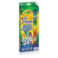 Crayola® - Marqueur Pic Squeaks à pointe fine, paq./24-24 marqueurs Pip Squeaks à pointe fine