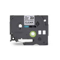 Brother TZeAF131 Ruban sans acide transparent avec texte noir pour étiqueteuses P-touch, 12 mm-Ruban sans acide transparent avec texte noir de 12 mm pour étiqueteuses P-touch de Brother
