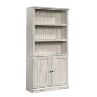 Sauder Miscellaneous Storage Bibliothèque avec portes - 5 tablettes - 69.76" H - Finition White Plank (426420)-Le Standard - Finition White Plank - Bois D'ingénierie