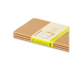 Moleskine – Cahier journal, page blanche, avec poche, couverture souple brun kraft, 3,5 po x 5,5 po-Papier sans acide, couleur ivoire