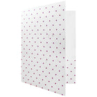 JAM PaperMD – Chemise faite à la main avec points bordeaux, 9 x 12 po, blanc, 100/boîte-Fini : à la main