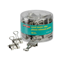 Staples® - Pinces relieuses, petites, 3/4 po, ton argent, pot/40-Des pinces robustes pour bien retenir les papiers  