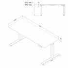 South Shore - Ezra Bureau assis debout Chêne nordique et Blanc-ESPACE PASSE-FILS : un petit espace entre le dessus du bureau et le mur sera présent lorsque vous installerez votre surface sur les pattes. Vous pourrez ainsi faire passer les fils de vos appareils électroniques sans encombrer votre espace de travail!