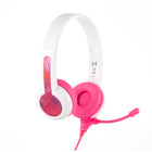 BuddyPhones StudyBuddy Casque - Rose-Style de casque sur l'oreille pour les enfants avec SafeAudio