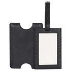 Designer Ashlin  Étiquette d'identification de sécurité de sac de Seattle  Cuir de vachette grainé  Noir-Le rabat couvert est idéal pour dissimuler votre iD lorsque vous voyagez.