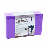 Zenzation Athletics - Bloc De Yoga, Marine Bleu-Bords biseautés pour une prise rapide et facile