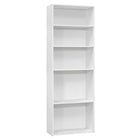 Monarch Specialties - 7470 72 po H Etagere - Blanc Avec 5 Tablettes-Quincaillerie anti-basculement inclus pour plus de stabilité