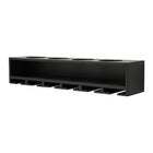 nexxt – Support mural Claret FN00398-0INT pour bouteilles de vin et verres, 21 po x 4,25 po, noir-Aucun assemblage requis ; facile à accrocher à l'aide des trous de serrure à l'arrière