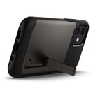Spigen Slim Armor pour iPhone 12 mini - Gunmetal-La fonctionnalité n'est pas sacrifiée avec un accès complet à tous les ports et contrôles.