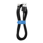 Blu Element - Câble Tressé de Charge/Sync Lightning vers USB 4ft, Noir-Fonctionne avec tous les chargeurs USB de voiture et muraux
