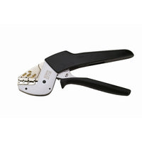 HVTools – Pince de sertissage à système de cliquet, 12 x 5 x 2 po, noir-La pince de sertissage à système de cliquet pour terminaux isolés est dotée d’une mâchoire inférieure fixe et d’un mécanisme à cliquet pour faciliter le sertissage