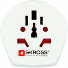 SKROSS - Adaptateur de Voyage Monde vers Royaume-Uni - Blanc-Connexion fiable et facile pour les appareils de tous les continents pour utiliser cette prise