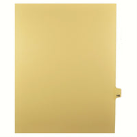 Markmaker - Intercalaires imprimes Legal, Chamois, 1/25th coupe, format lettre, sans trous, 25 tabs/PQT, 5 PQT/Boite, Numero 168-Intercalaires imprimes Legal