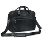 Mancini - Mallette pour portatif de 15,6 po avec pochette anti-RFID, deux compartiments, 16,25 x 5,25 x 12 po, noir-Bandoulière ajustable et amovible