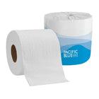 Papier hygiénique 2 épaisseurs Pacific Blue Select - Paquet de 40-Iris floral gaufré sur chaque feuille crée une apparence d'élégance et de qualité que les gens remarquent