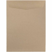 JAM Paper - Enveloppes ouvertes pour catalogue - 9" x 12" - Sac en papier kraft brun - Paquet de 10-Couleur: Kraft marron