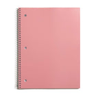 Pep Rally cahier de notes à spirale - Ligné - 70 feuilles - Rose-Cahier de notes ligné de 8 x 10 po