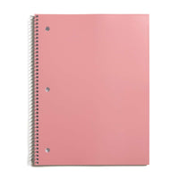 Pep Rally cahier de notes à spirale - Ligné - 70 feuilles - Rose-Cahier de notes ligné de 8 x 10 po