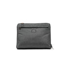 PKG Wellington - Étui Accordéon Avec Sangle 14 po - gris-Doublure en tricot doux brossé dans la fente pour appareil avec sangle de fixation pour appareil, offrant un endroit dédié pour votre ordinateur portable ou votre tablette