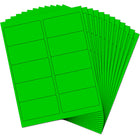 JAM Paper - Étiquette d'adresse laser/jet d'encre - 2 po x 4 po - Vert fluo fluo - Paquet de 120-Taille : Moyenne (4 x 2 pouces), Les étiquettes imprimables sont faciles à créer et à personnaliser