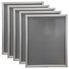 Eddie's - Porte-affiches verrouillable à cadre encliquetable - 22" x 28" - Aluminium argenté - Paquet de 5 (120666-5)-Porte-affiches verrouillables avec cadre encliquetable