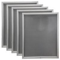 Eddie's - Porte-affiches verrouillable à cadre encliquetable - 22" x 28" - Aluminium argenté - Paquet de 5 (120666-5)-Porte-affiches verrouillables avec cadre encliquetable