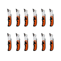 CTG Brands – Couteau utilitaire pliant, 1,25 po x 5,75 po, orange, paq./12-Emballage : Inclut 12 pièces