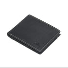 Roots - Portefeuille fin pour homme avec fenêtre d'identification au dos - Noir-2 poches à fente