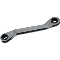 Gray Tools – Clé polygonale coudée à cliquet 25 degrés, 9 x 10 mm 6 pans, fini miroir chromé-Taille : 9 x 10 mm