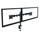 Rocelco – Soulève-moniteur réglable de luxe DADRDM2 pour bureau assis/debout avec support pour double moniteur, noir-Fabriqué d'un bois de haute qualité avec un cadre métallique