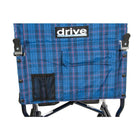 Drive Medical - Fauteuil de transport ultra léger Fly-Lite, bleu-33 long. x 22 larg. x 36 haut. (po)