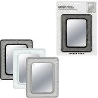 Locker Gear -  Miroir de casier en maille magnétique - couleurs assorties - paquet de 12-Miroir magnétique, pour vous assurer que vous êtes toujours à votre meilleur
