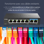 D-Link - Commutateur non géré multi-Gigabit 7 ports de D-Link-La fonction QoS permet de classer le trafic en 8 niveaux de priorité