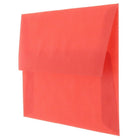 JAM Paper Enveloppes translucides A1, rouge primaire, 250/paquet-Intérieur vierge où écrire un mot personnalisé