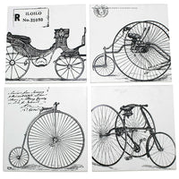 Cathay Importers – Crochet mural rétro sous le thème bicyclette, 4 crochets assortis-4 bicyclettes rétro assorties.