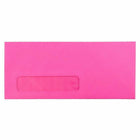 JAM Paper #10 Enveloppes à fenêtre professionnelles - 4,125 po x 9,5 po - Rose ultra fuchsia - Paquet de 50-Couleur : Fuchsia Hot Couleur : Rose Enveloppes