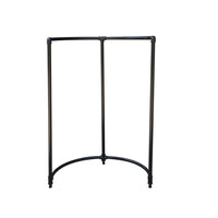 Eddie's - Porte-vêtements Soho Steam Pipe 1/2 rond - 54 po Height - Anthracite Grey-Porte-vêtements