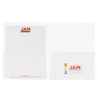 JAM PaperMD – Chemises de plastique translucide à 2 pochettes, ton clair, paquet de 12-12 par paquet