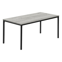 Monarch Specialties - 3796 Table De Salon - 40 po L/Gris/Metal Noir-Apportez du style a votre salon avec cette table de cocktail, dotee d'une finition en stratifie gris et d'une base de pieds en metal frappante.
