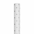 JAM Paper -  Papier cadeau – Papier cadeau à pois – 25 m² par rouleau – Blanc avec pois argentés pailletés – 2/paquet-Taille : 50 pieds carrés au total (25 pieds carrés par rouleau)