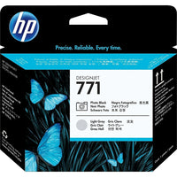 HP – Tête d’impression noire photo et grise claire 771 (CE020A)-Noir photo et gris pâle