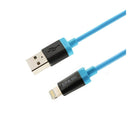 Spark Electronics - Câble de synchronisation Apple Lightning à 8 broches à USB, certifié MFI, de qualité supérieure, bleu-Câble MFI Lightning, certifié Apple. Compatible à 100 %, aucun message d’avertissement